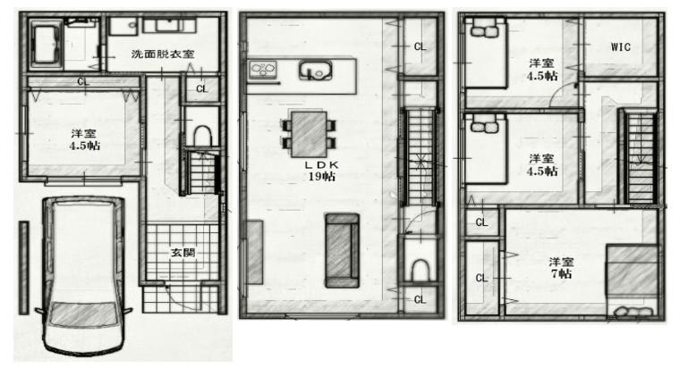 寝屋川市木田元宮　土地の物件画像